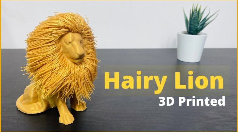 3D Printed Hairy Lion